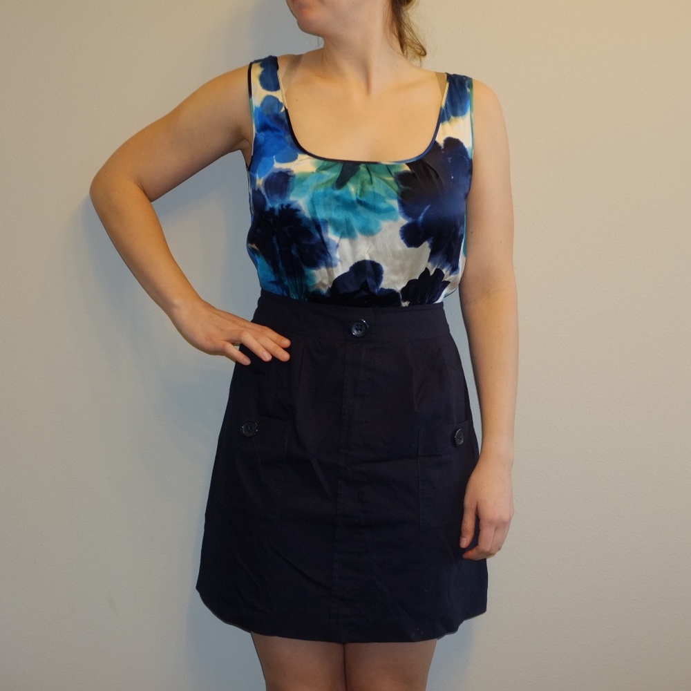 Tabitha Blue Floral Skirt Dress